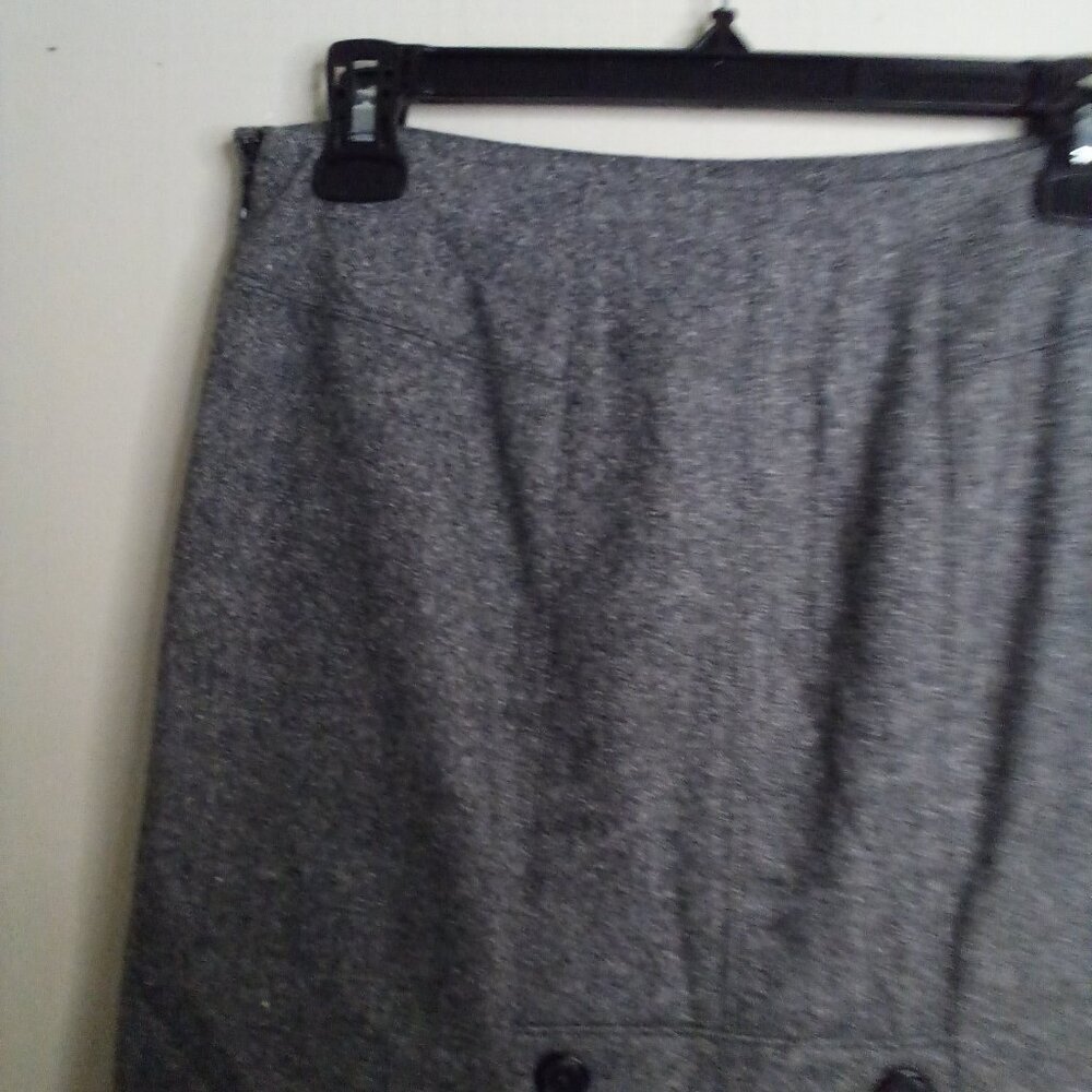 Ann Taylor Loft Skirt Women 4 Classic Wool Blend Gray - Picture 9 of 10